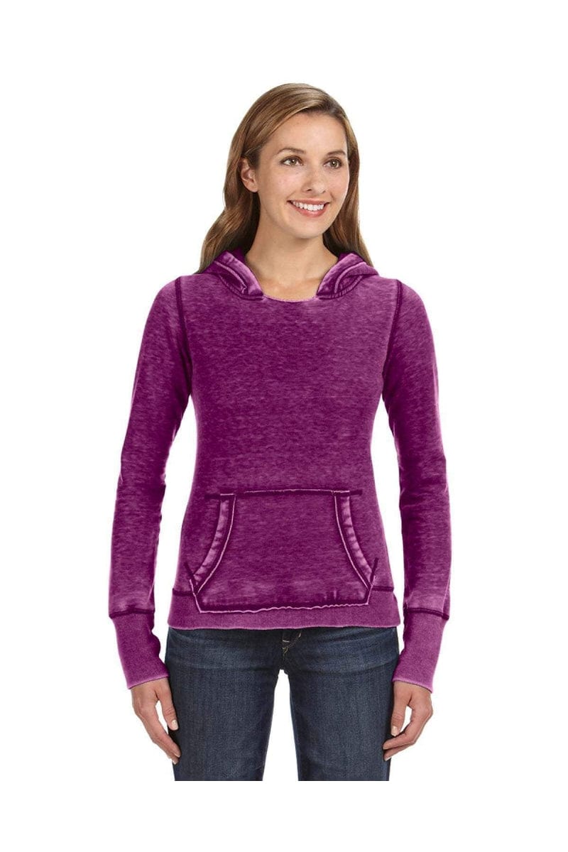 J America Sweatshirts/Fleece J America JA8912: Ladies' Zen Pullover Fleece Hood