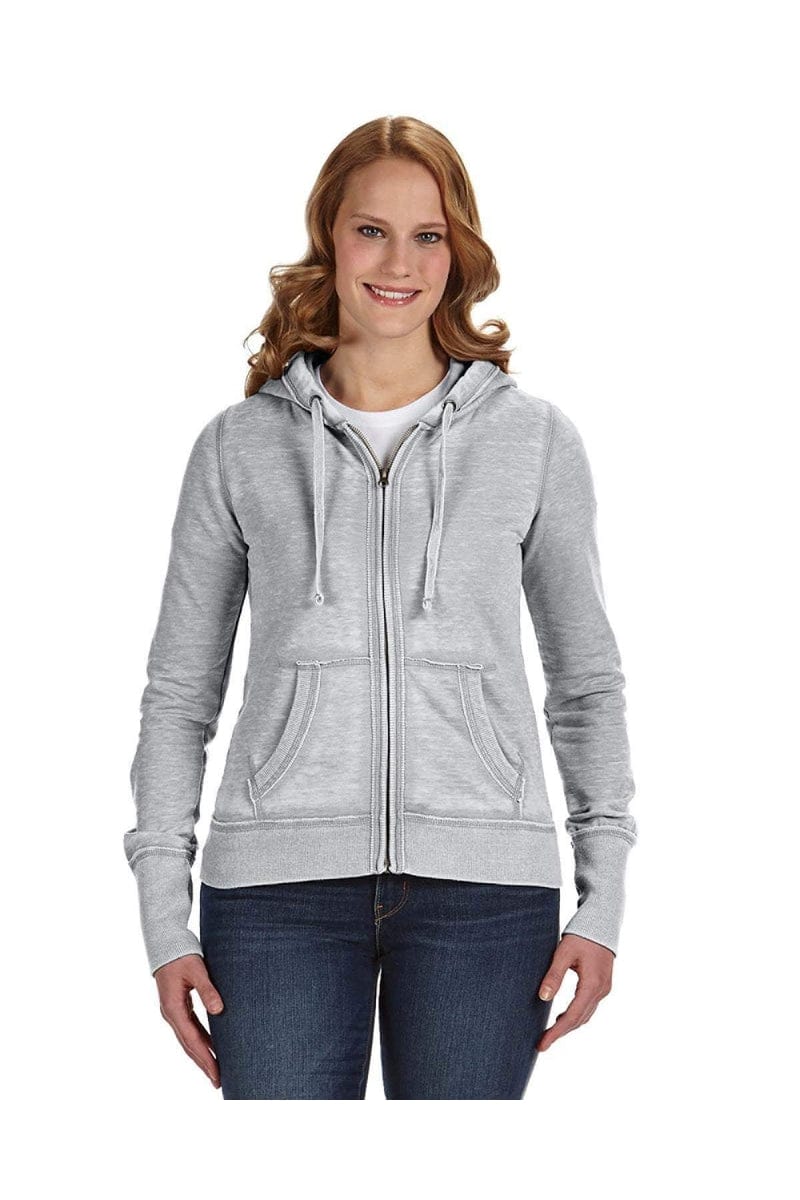 J America Sweatshirts/Fleece J America JA8913: Ladies' Zen Full-Zip Fleece Hood