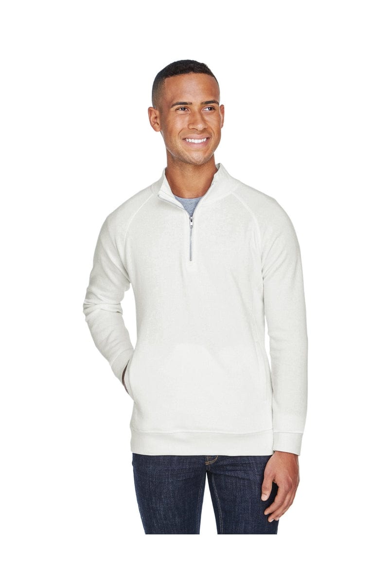 J America Sweatshirts/Fleece S / Antique Wht Trbl J America JA8869: Adult Triblend Fleece Quarter-Zip