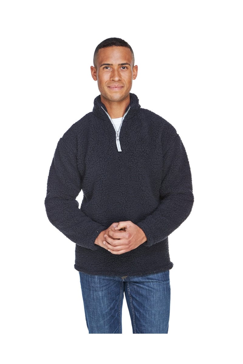 J America Sweatshirts/Fleece S / Black J America JA8454: Adult Epic Sherpa Quarter-Zip