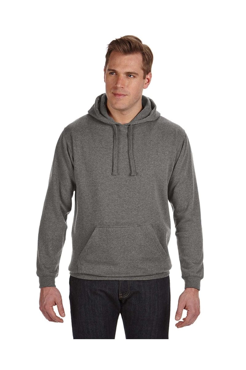 J America Sweatshirts/Fleece S / Charcoal Heather J America JA8815: Adult Tailgate Fleece Pullover Hood