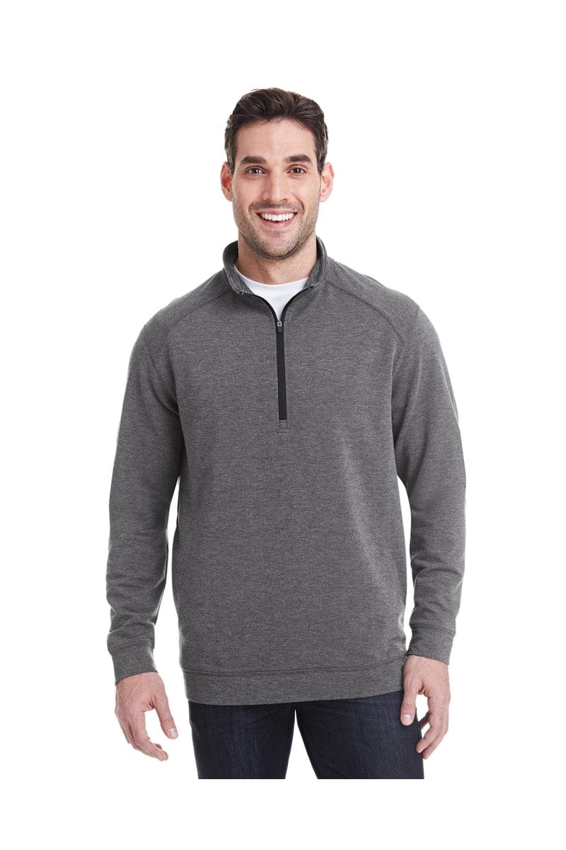 J America Sweatshirts/Fleece S / Charcoal Trblnd J America JA8434: Adult Omega Stretch Quarter-Zip
