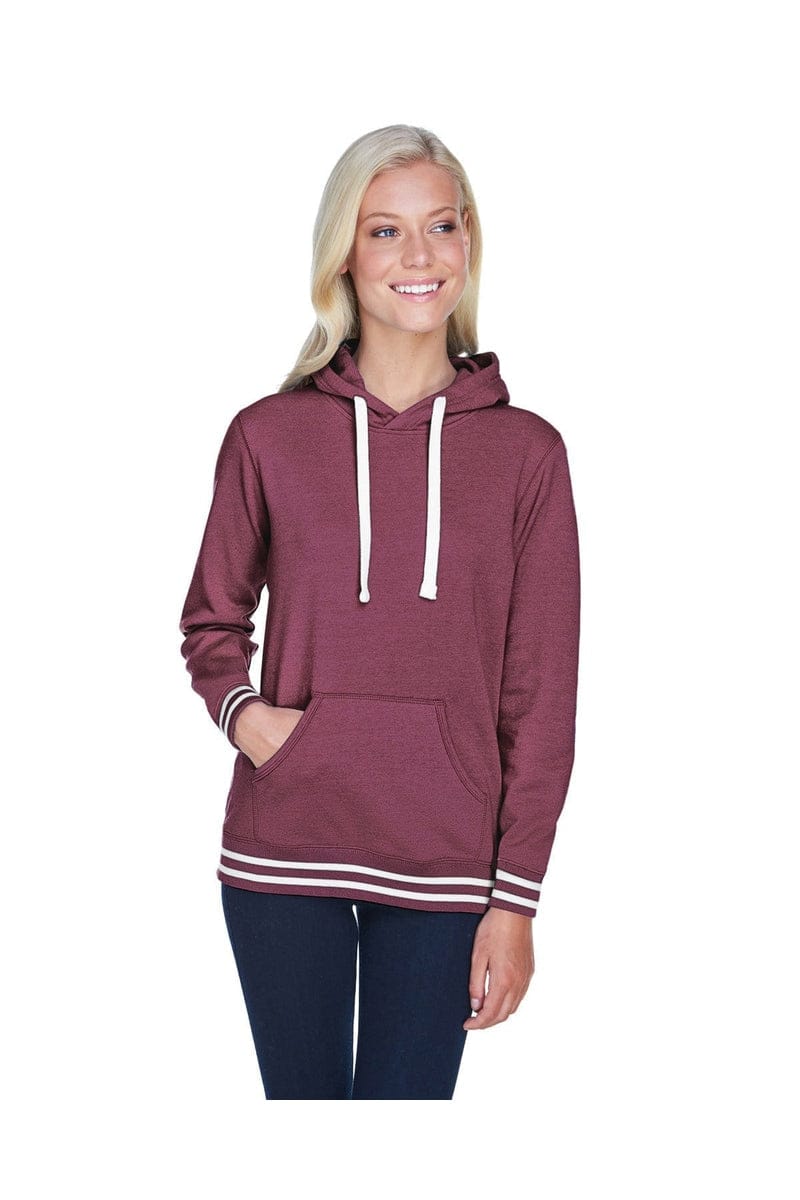 J America Sweatshirts/Fleece S / Maroon J America JA8651: Ladies' Relay Hood