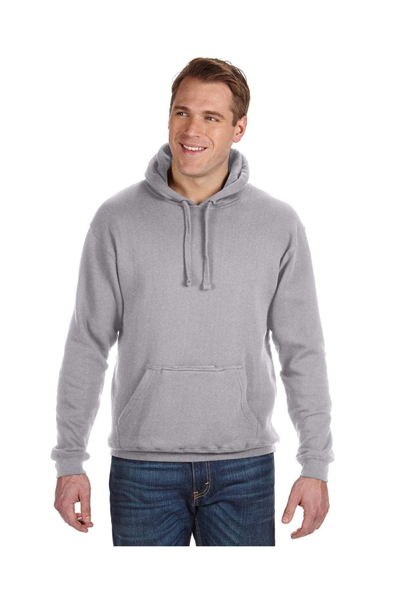 J America Sweatshirts/Fleece S / Oxford J America JA8815: Adult Tailgate Fleece Pullover Hood
