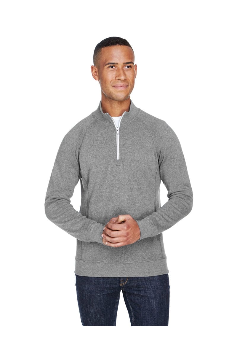 J America Sweatshirts/Fleece S / Smoke Triblend J America JA8869: Adult Triblend Fleece Quarter-Zip