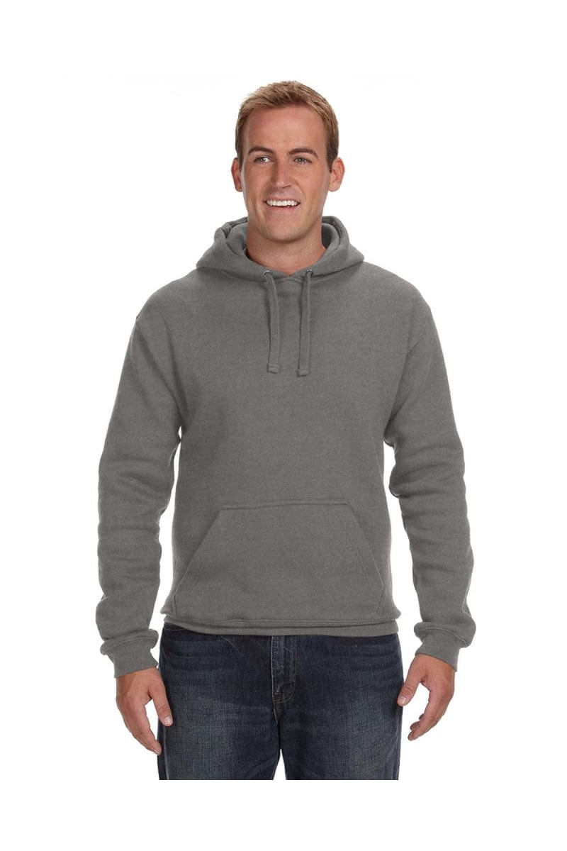 J America Sweatshirts/Fleece XS / Charcoal Heather J America JA8824: Adult Premium Fleece Pullover Hood