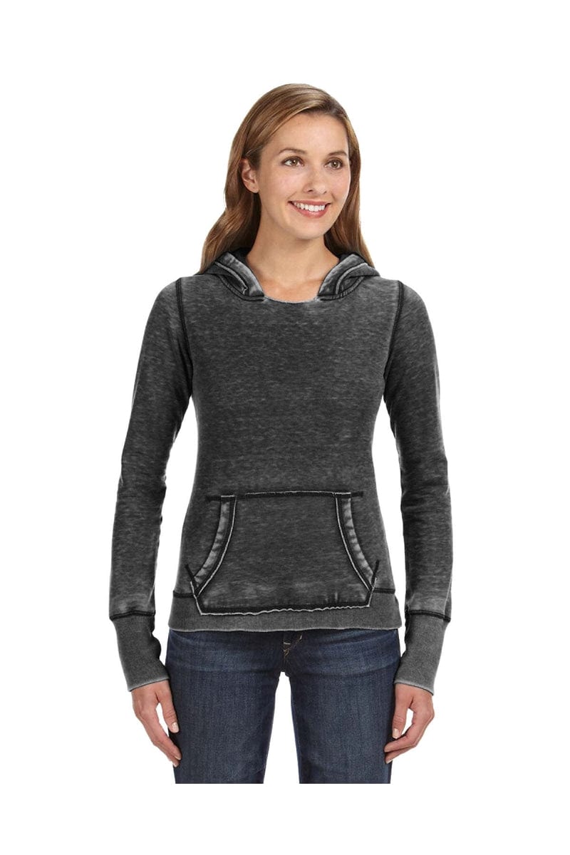 J America Sweatshirts/Fleece XS / Twisted Black J America JA8912: Ladies' Zen Pullover Fleece Hood