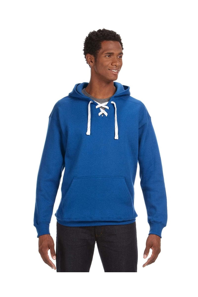 J America Sweatshirts/Fleece XXS / Royal J America JA8830: Adult Sport Lace Hood