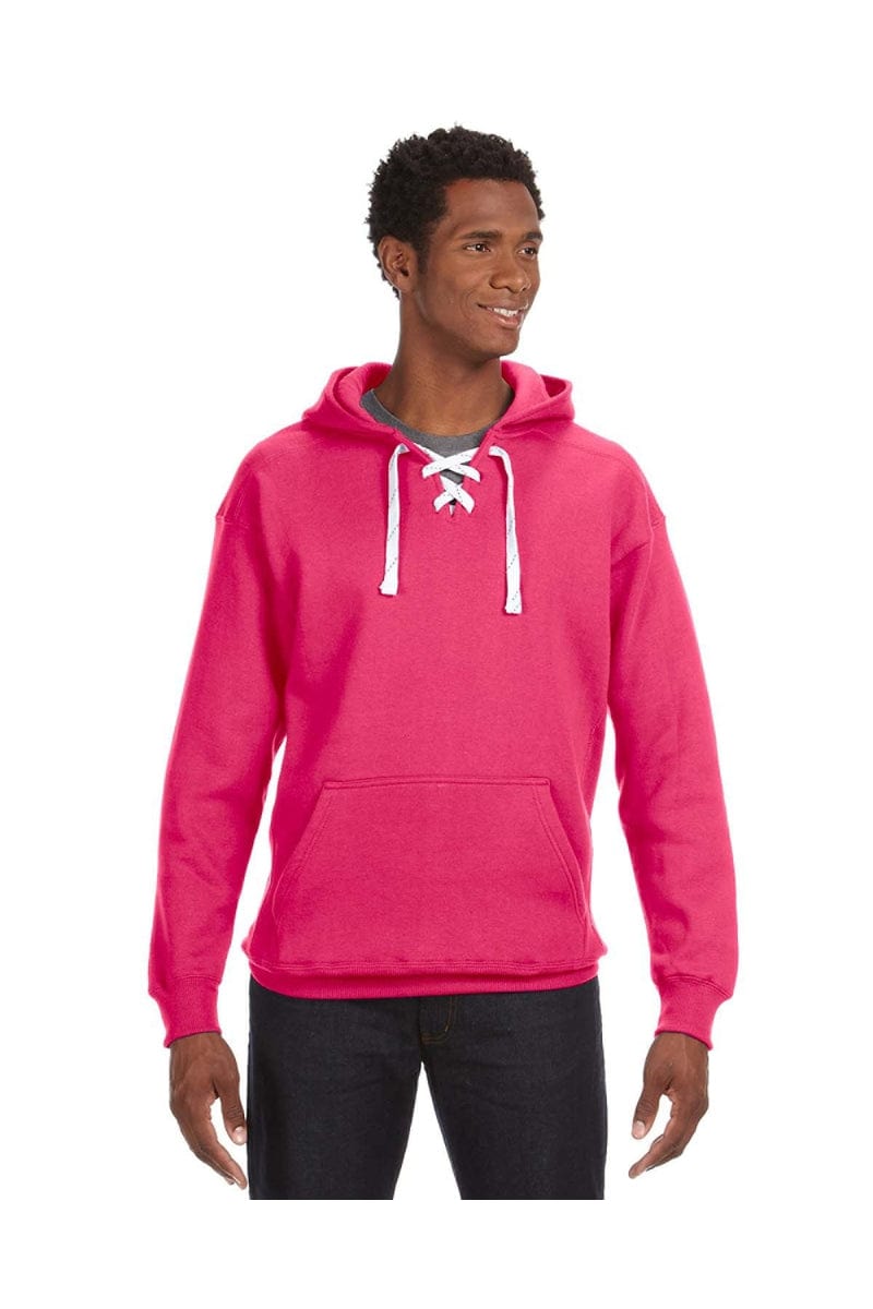 J America Sweatshirts/Fleece XXS / Wildberry J America JA8830: Adult Sport Lace Hood