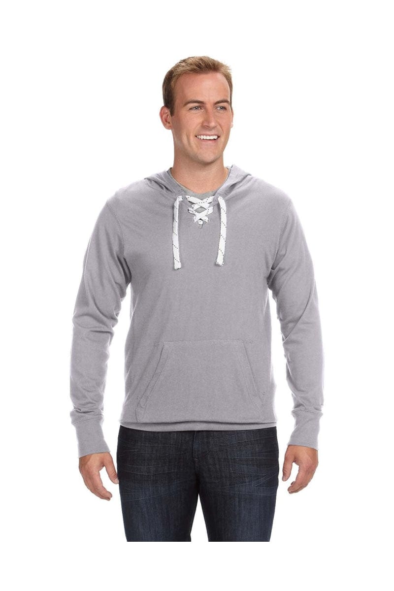 J America T-Shirts XXS / Oxford J America JA8231: Adult Sport Lace Jersey Hood