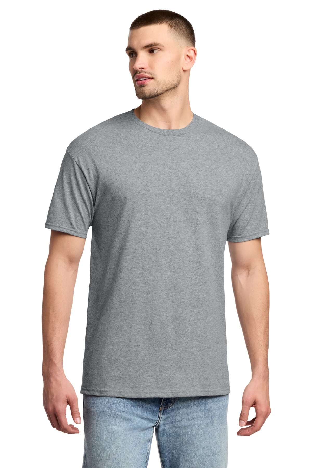 Jerzees 29M S / Athletic Heather Jerzees 29M Dri-Power 50/50 Cotton/Poly T-Shirt