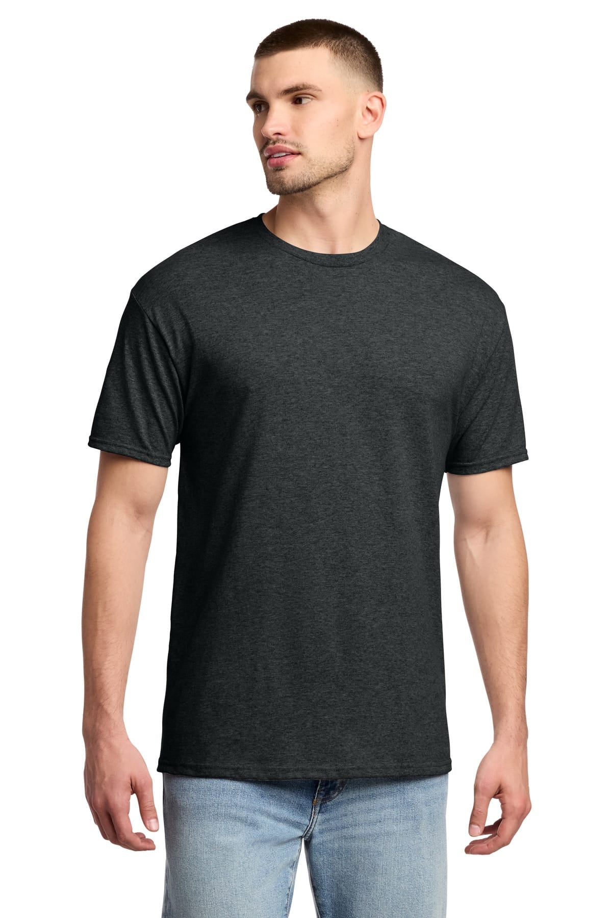 Jerzees 29M S / Black Heather Jerzees 29M Dri-Power 50/50 Cotton/Poly T-Shirt