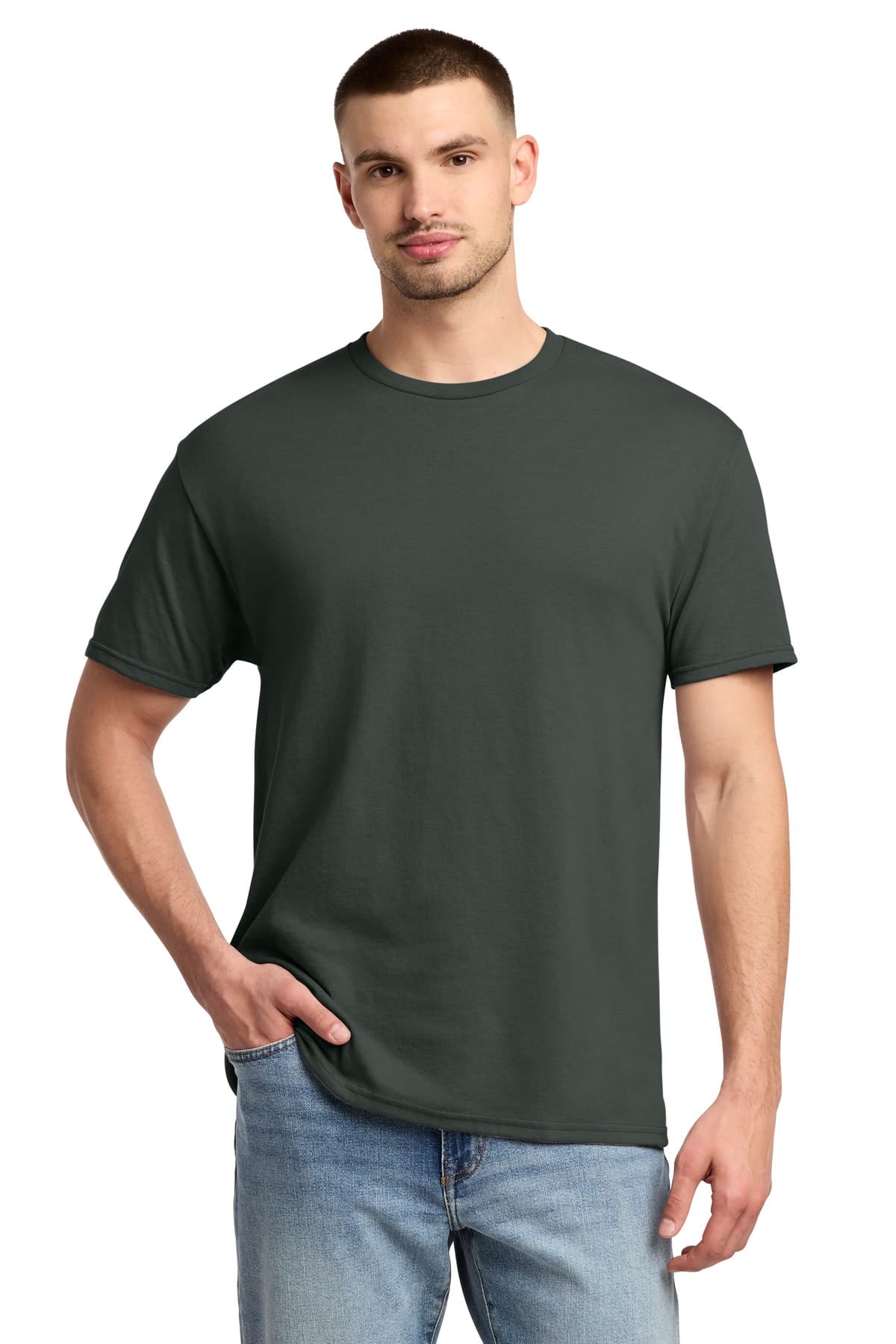 Jerzees 29M S / Charcoal Grey Jerzees 29M Dri-Power 50/50 Cotton/Poly T-Shirt