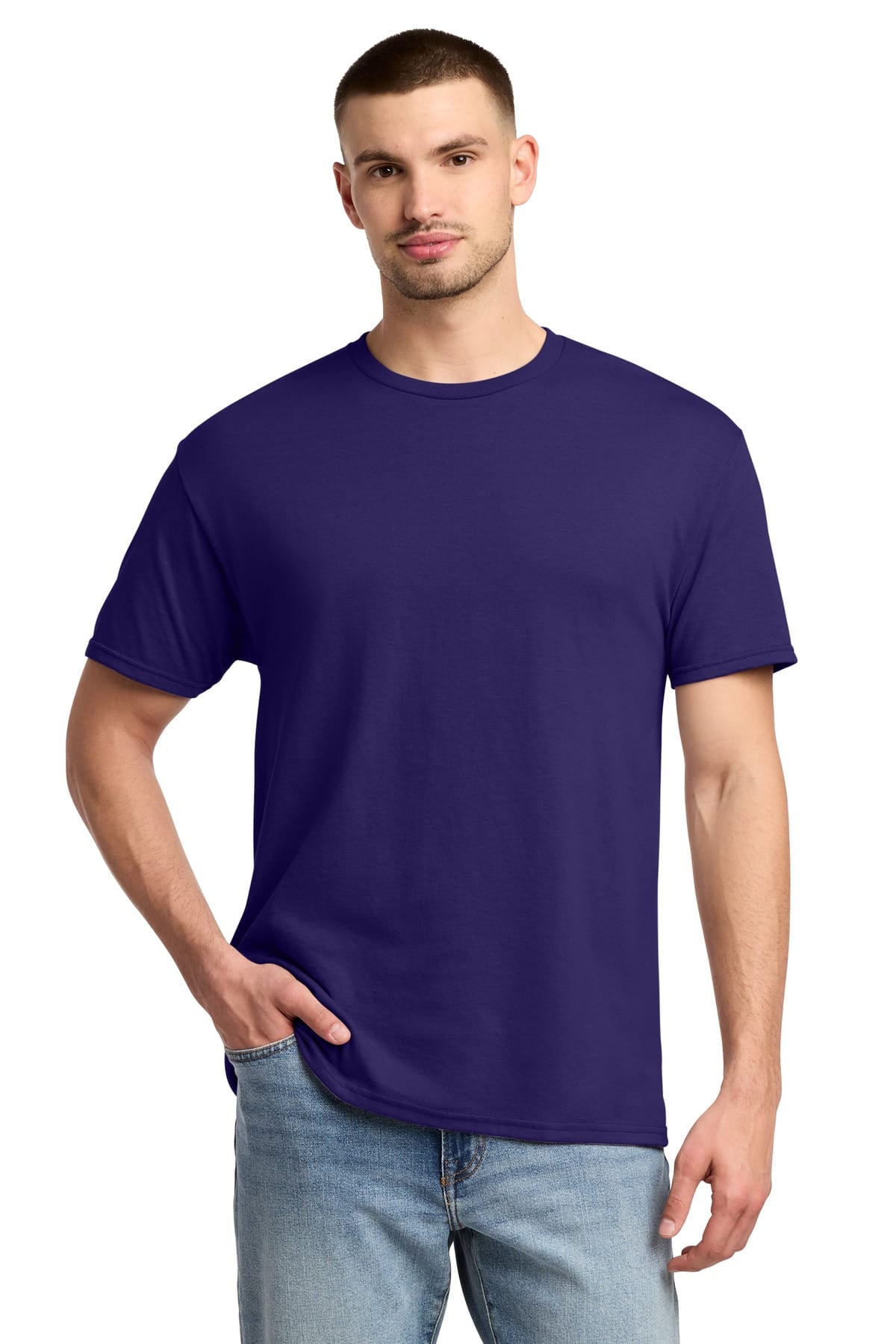Jerzees 29M S / Deep Purple Jerzees 29M Dri-Power 50/50 Cotton/Poly T-Shirt