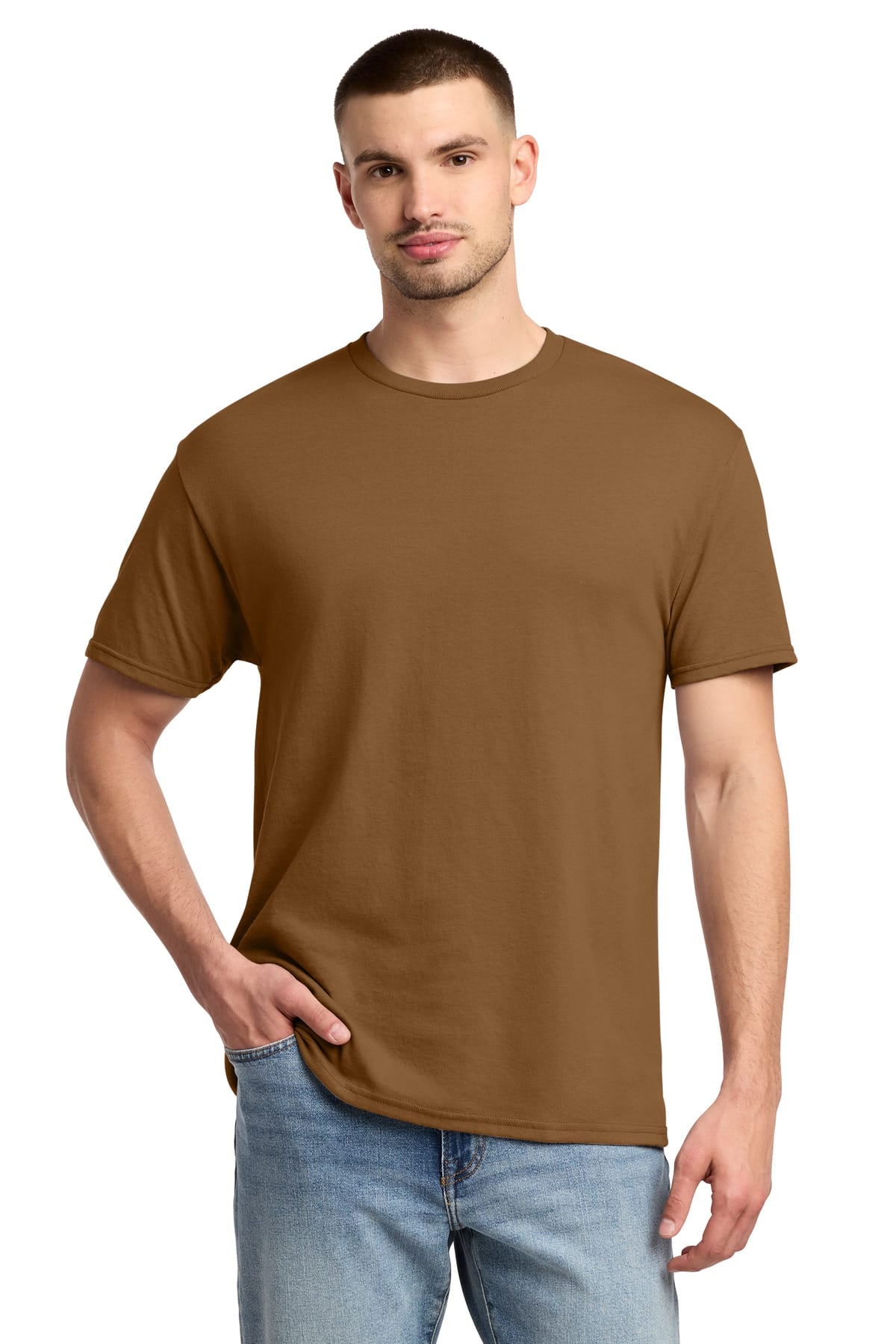 Jerzees 29M S / Golden Pecan Jerzees 29M Dri-Power 50/50 Cotton/Poly T-Shirt