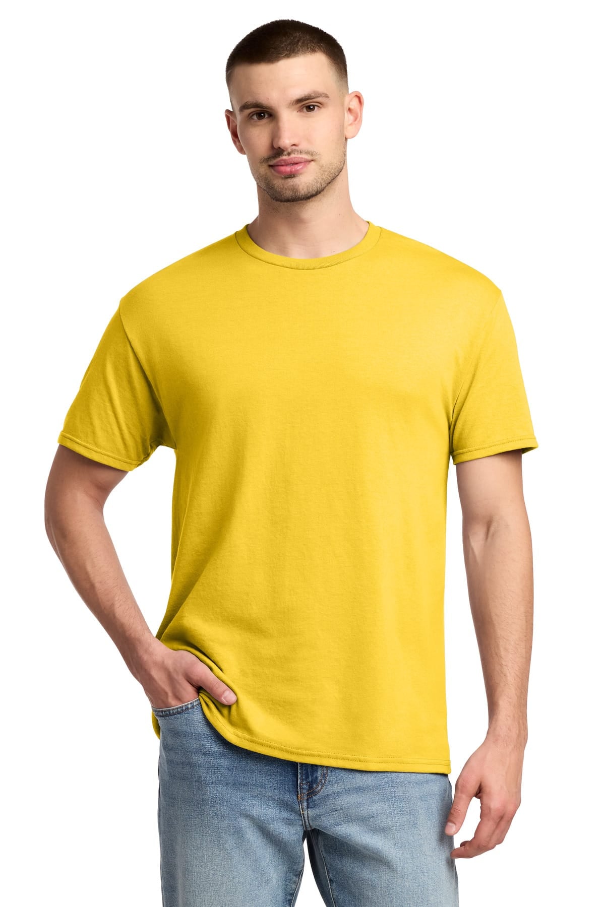 Jerzees 29M S / Island Yellow Jerzees 29M Dri-Power 50/50 Cotton/Poly T-Shirt