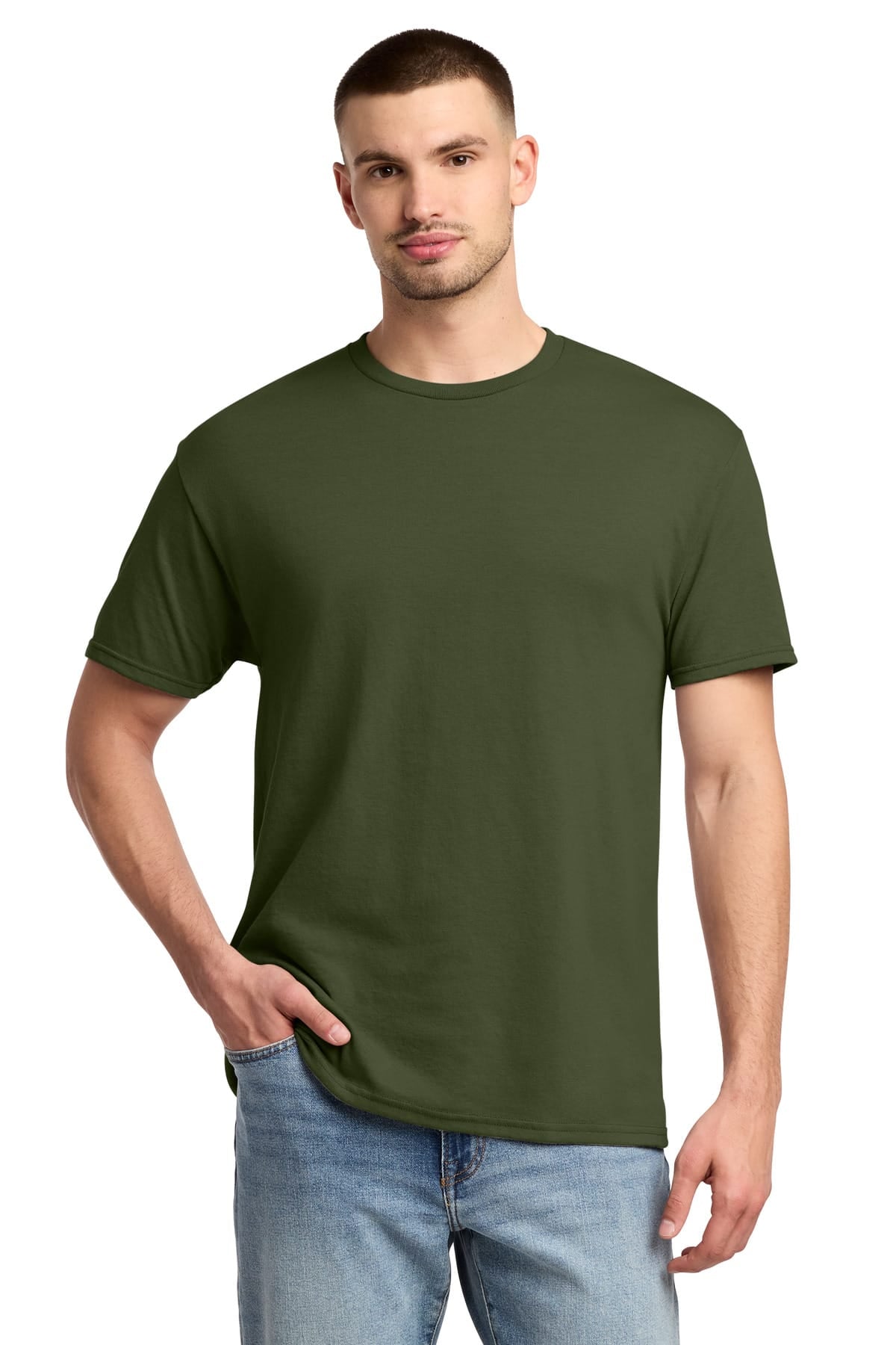 Jerzees 29M S / Military Green Jerzees 29M Dri-Power 50/50 Cotton/Poly T-Shirt