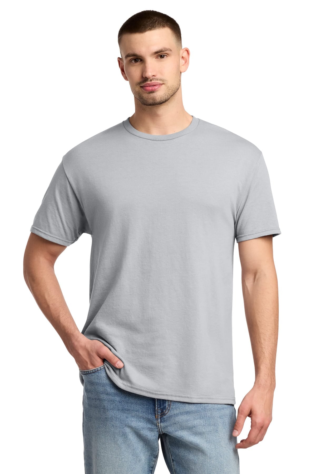 Jerzees 29M S / Silver Jerzees 29M Dri-Power 50/50 Cotton/Poly T-Shirt