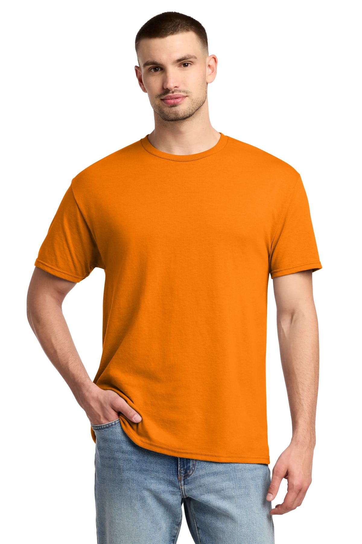 Jerzees 29M S / Tennessee Orange Jerzees 29M Dri-Power 50/50 Cotton/Poly T-Shirt