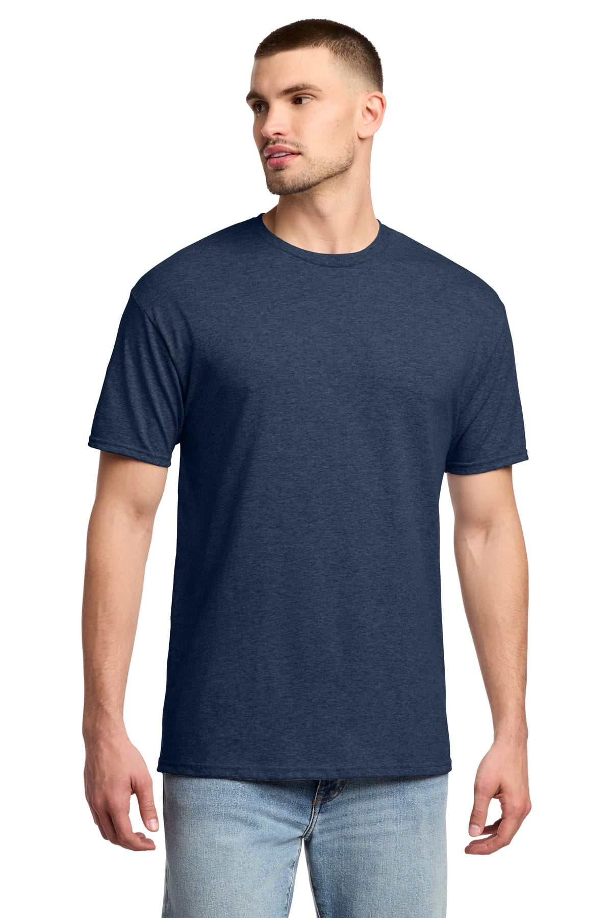 Jerzees 29M S / Vintage Heather Navy Jerzees 29M Dri-Power 50/50 Cotton/Poly T-Shirt