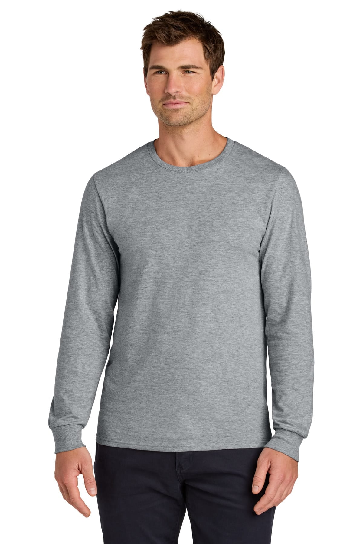 Jerzees 363L S / Athletic Heather 363L Unisex Cotton Long Sleeve T-Shirt