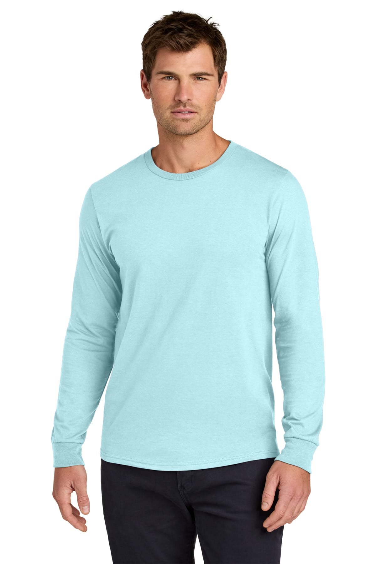 Jerzees 363L S / Breezy Blue 363L Unisex Cotton Long Sleeve T-Shirt