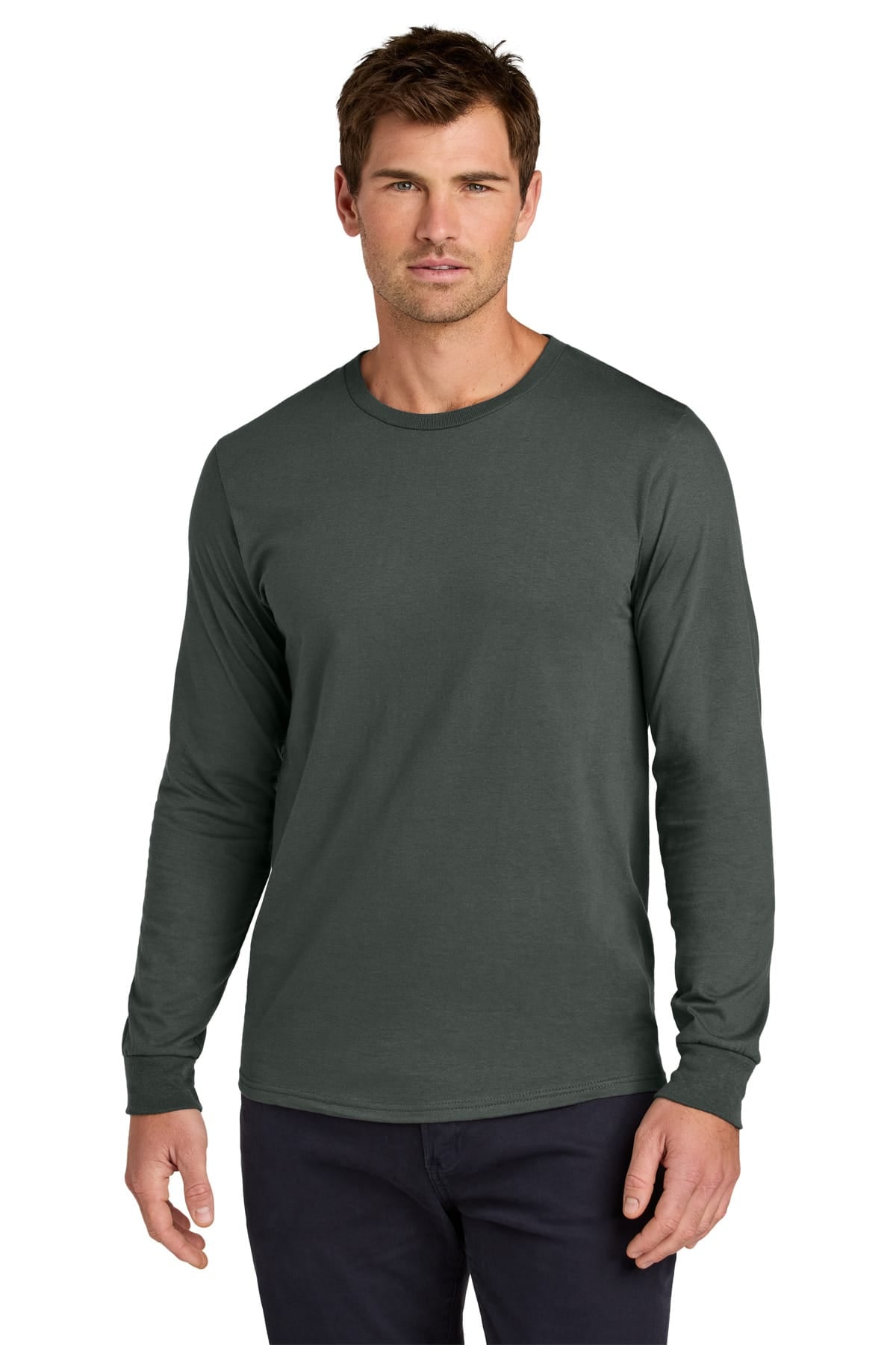 Jerzees 363L S / Charcoal Grey 363L Unisex Cotton Long Sleeve T-Shirt