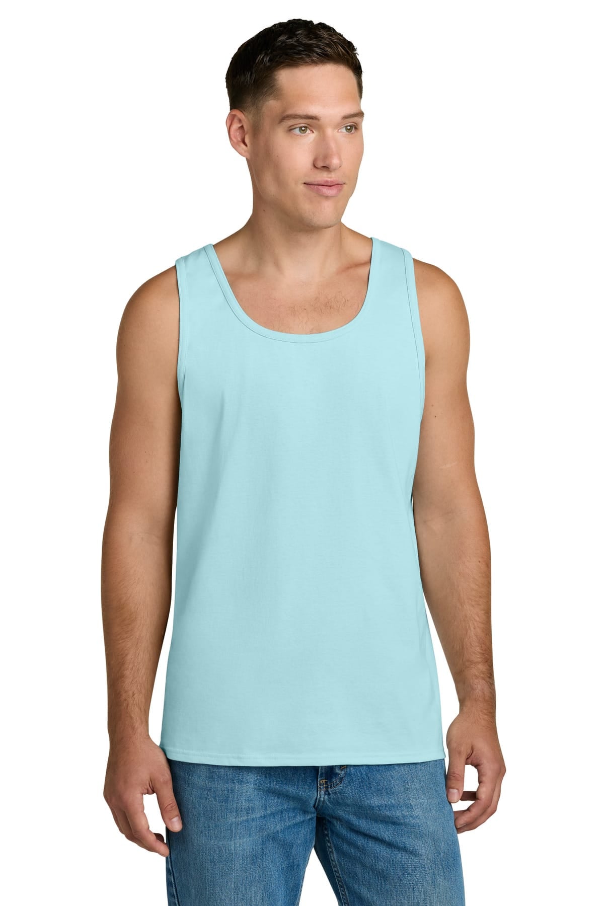 Jerzees 363TK S / Breezy Blue Jerzees 363TK Classics Unisex Cotton Tank