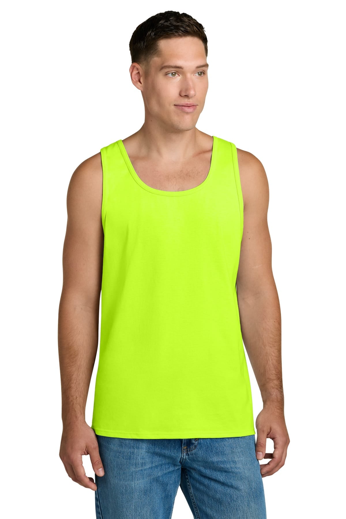 Jerzees 363TK S / Safety Green Jerzees 363TK Classics Unisex Cotton Tank