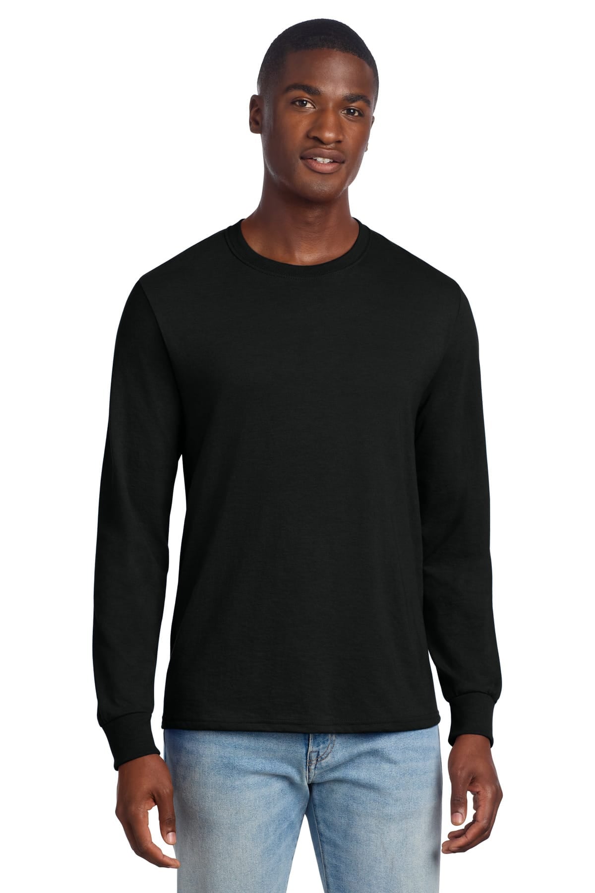 Jerzees 560LS S / Black Ink Jerzees 560LS Premium Blend Ring Spun Long Sleeve T-Shirt