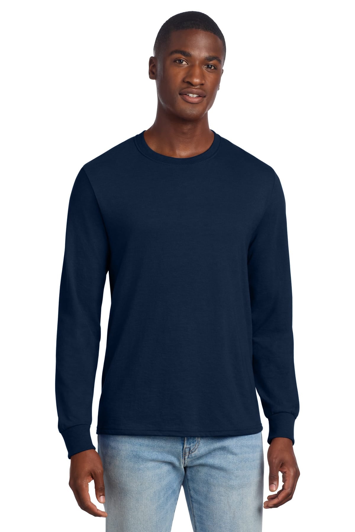 Jerzees 560LS S / J. Navy Jerzees 560LS Premium Blend Ring Spun Long Sleeve T-Shirt