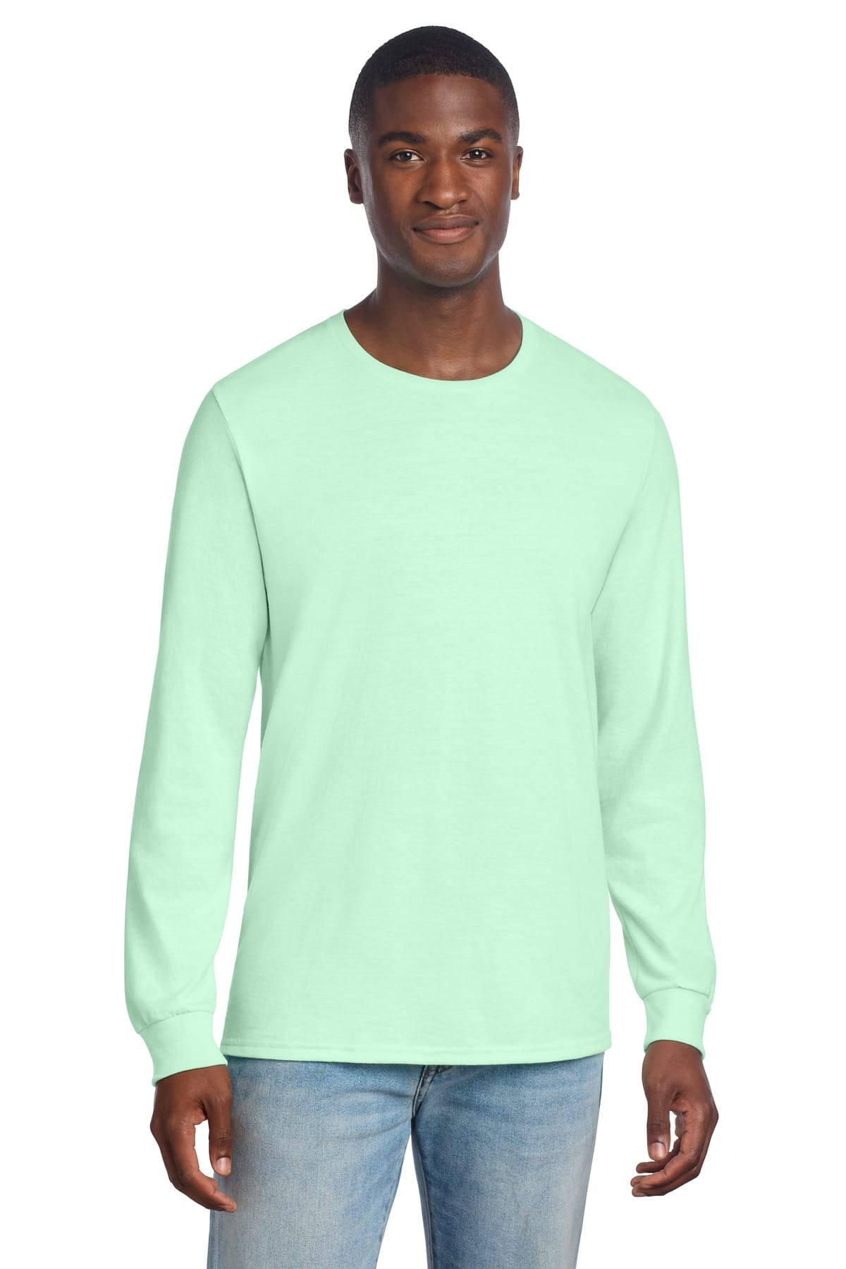 Jerzees 560LS S / Mint To Be Jerzees 560LS Premium Blend Ring Spun Long Sleeve T-Shirt