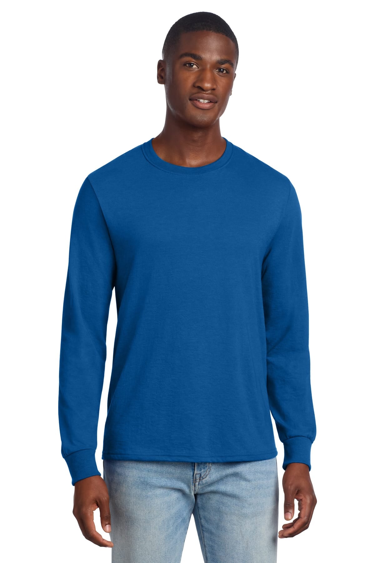 Jerzees 560LS S / Royal Jerzees 560LS Premium Blend Ring Spun Long Sleeve T-Shirt