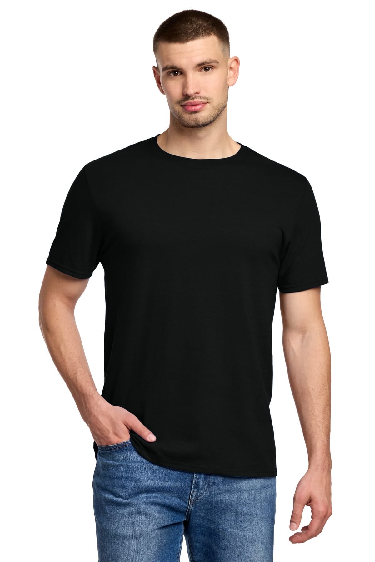Jerzees 560M S / Black Ink Jerzees 560M Premium Blend Ring Spun T-Shirt