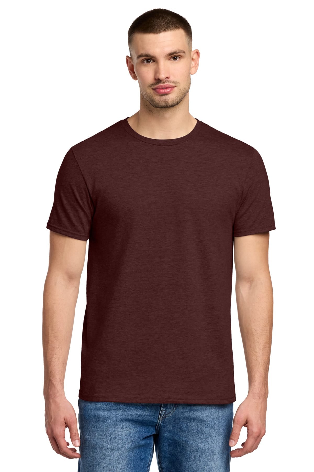 Jerzees 560M S / Maroon Heather Jerzees 560M Premium Blend Ring Spun T-Shirt