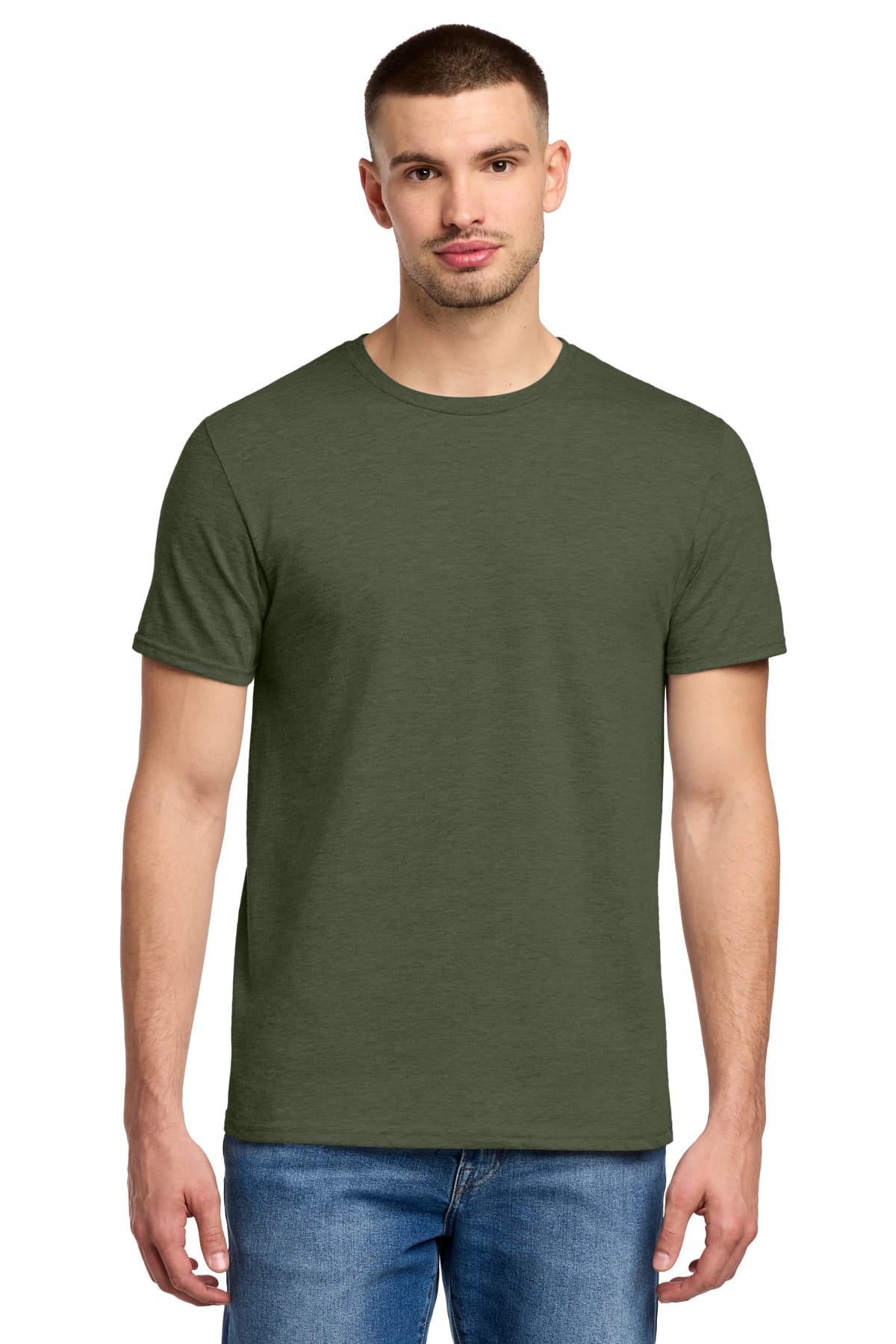 Jerzees 560M S / Military Green Heather Jerzees 560M Premium Blend Ring Spun T-Shirt