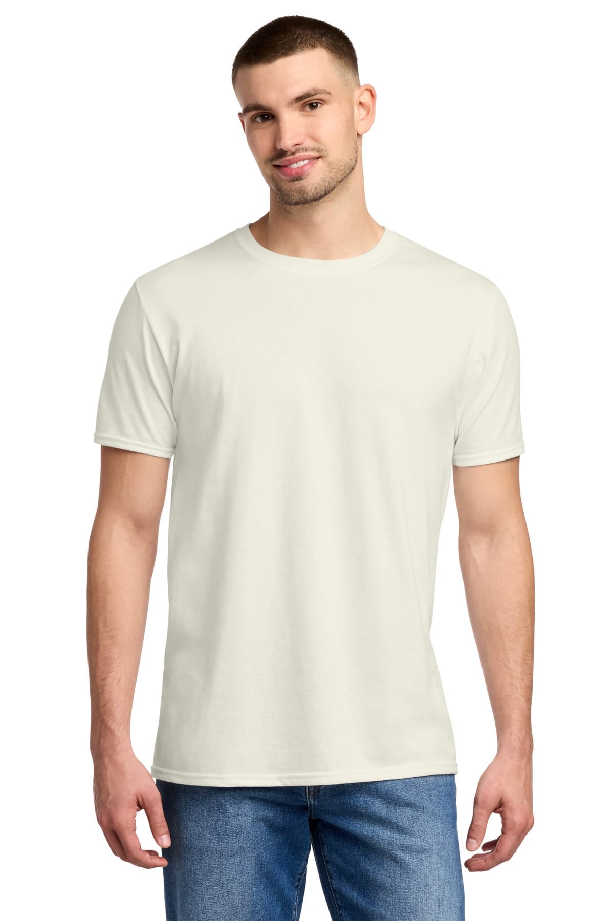 Jerzees 560M S / Sweet Cream Heather Jerzees 560M Premium Blend Ring Spun T-Shirt