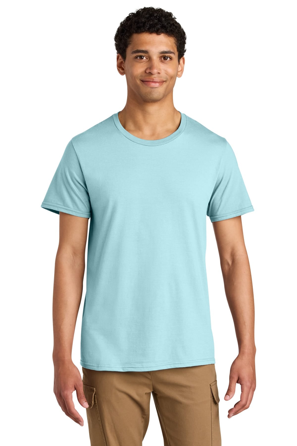 Jerzees 570M S / Breezy Blue Jerzees Unisex Premium Combed Ring Spun Cotton Tee 570M