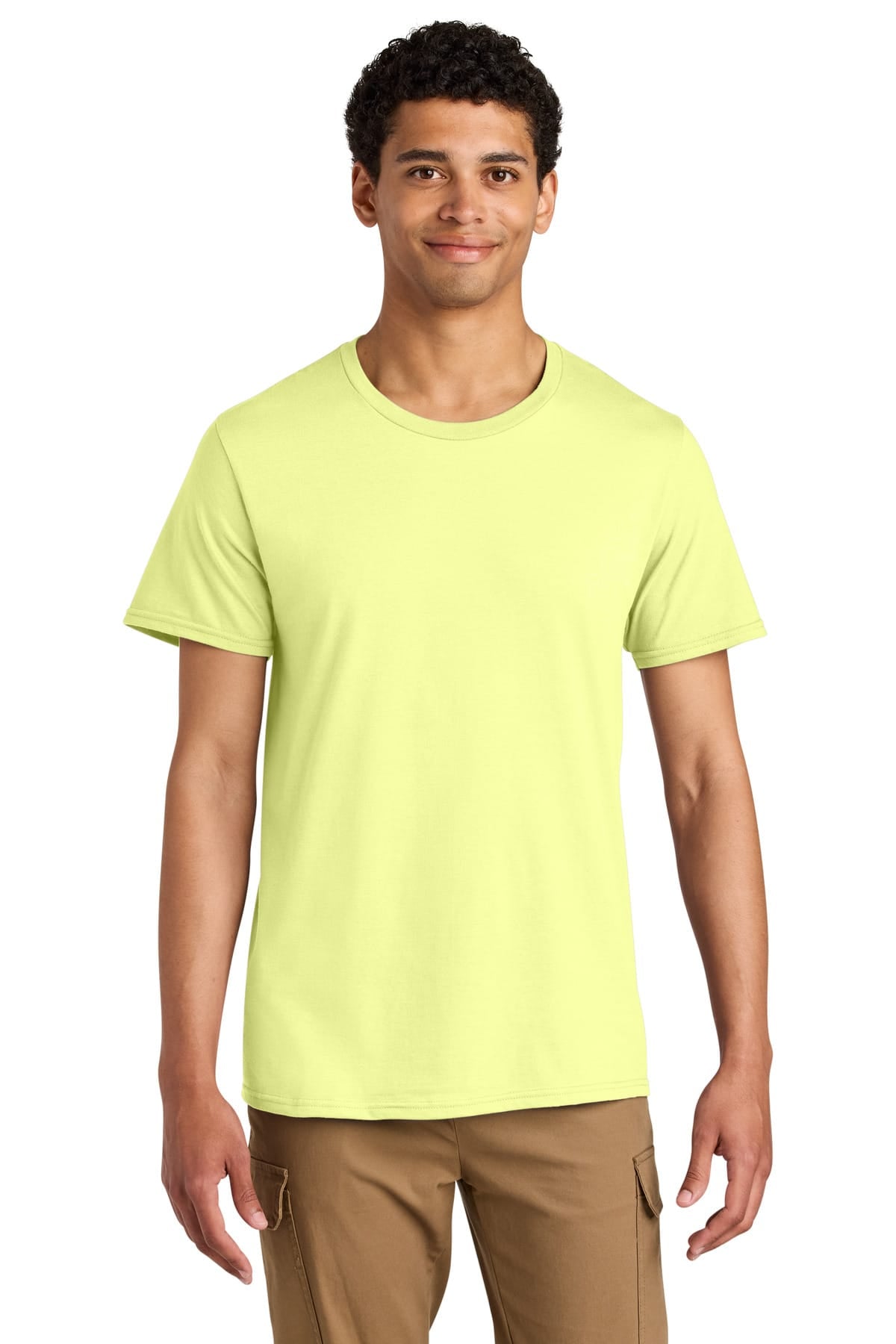Jerzees 570M S / Celery Juice Jerzees Unisex Premium Combed Ring Spun Cotton Tee 570M