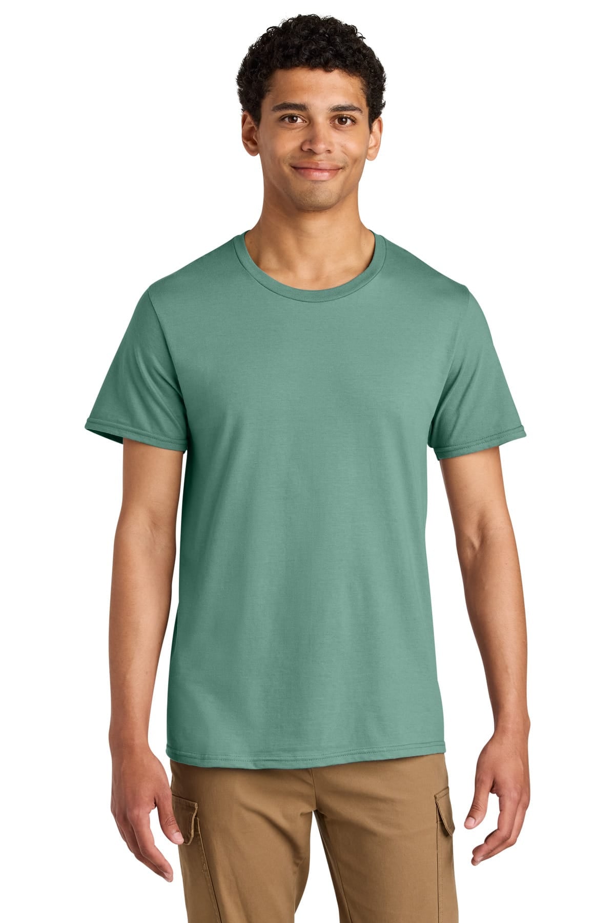 Jerzees 570M S / Sage Jerzees Unisex Premium Combed Ring Spun Cotton Tee 570M