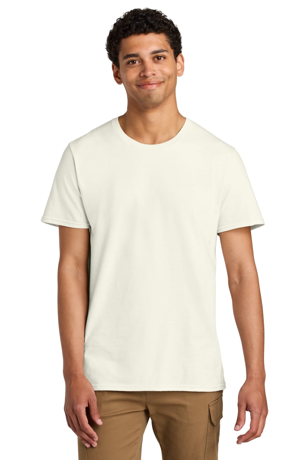 Jerzees 570M S / Sweet Cream Heather Jerzees Unisex Premium Combed Ring Spun Cotton Tee 570M