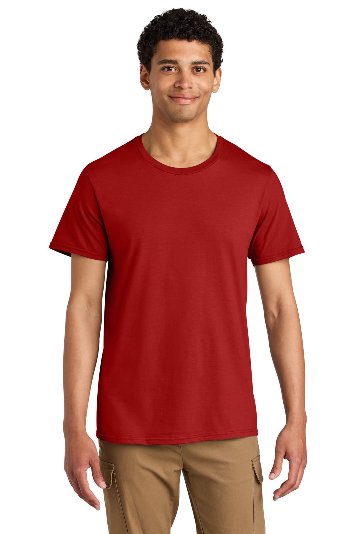 Jerzees 570M S / True Red Jerzees Unisex Premium Combed Ring Spun Cotton Tee 570M