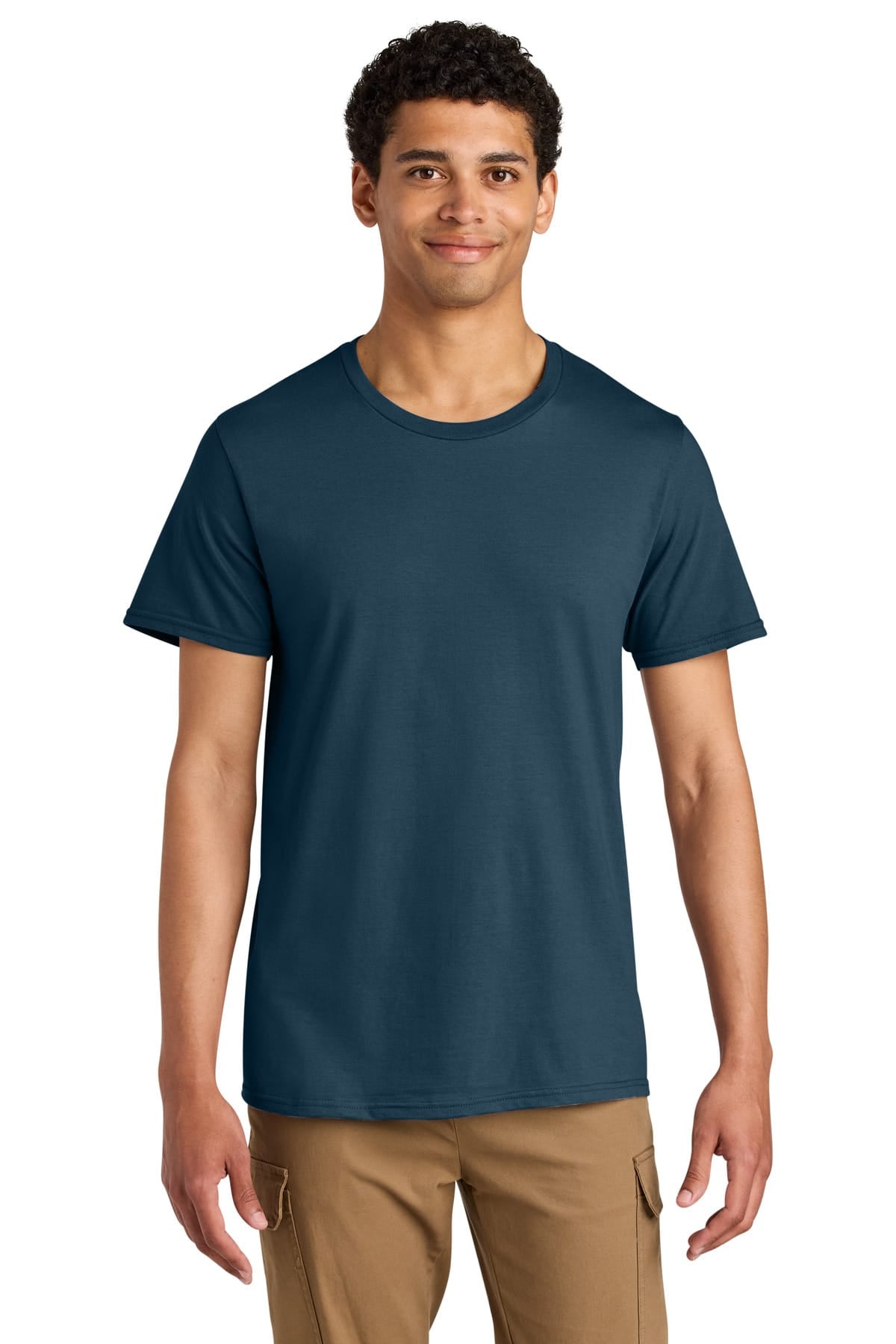 Jerzees 570M S / Washed Navy Jerzees Unisex Premium Combed Ring Spun Cotton Tee 570M
