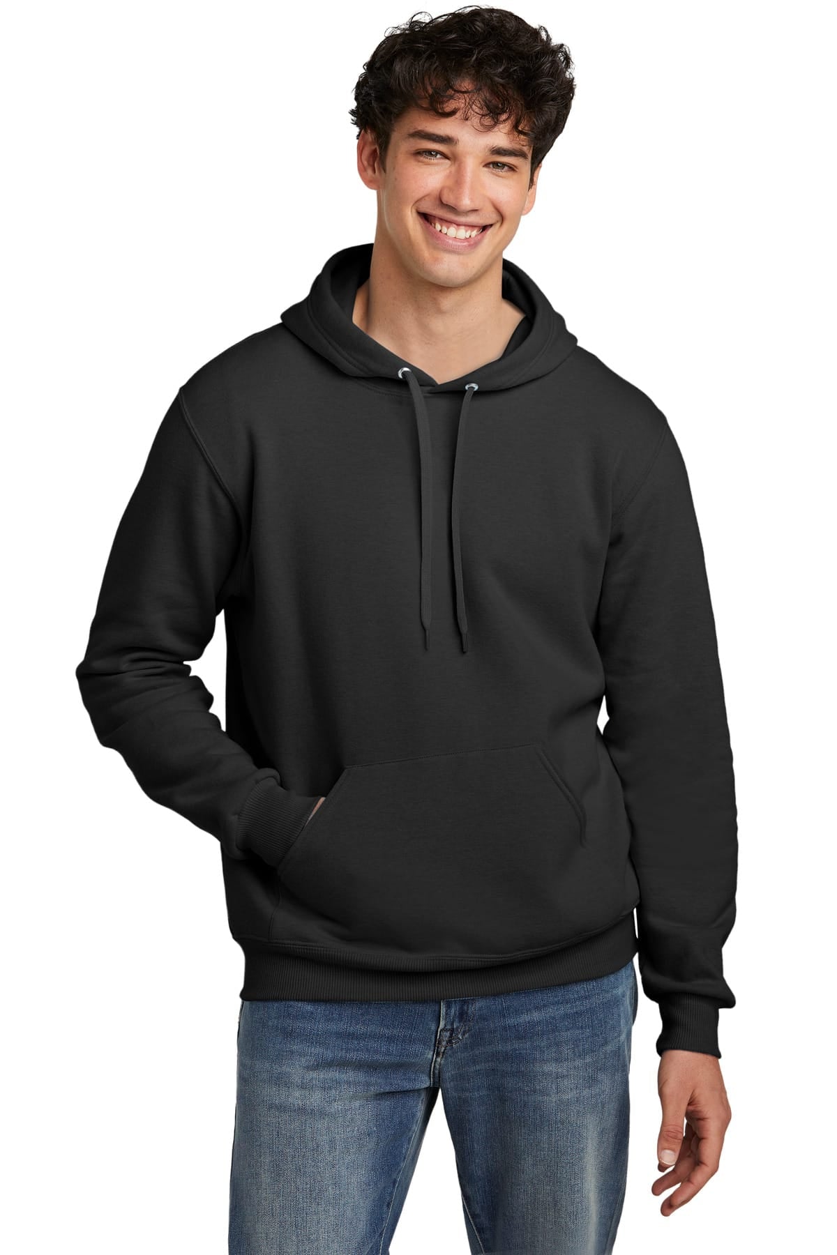Jerzees 700M S / Black Ink Heather Jerzees Eco 700M Premium Blend Pullover Hooded Sweatshirt
