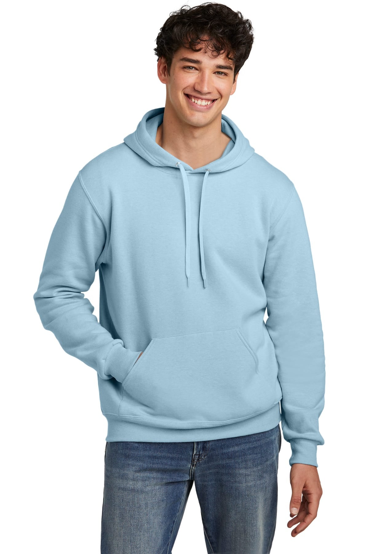 Jerzees 700M S / Cloud Heather Jerzees Eco 700M Premium Blend Pullover Hooded Sweatshirt