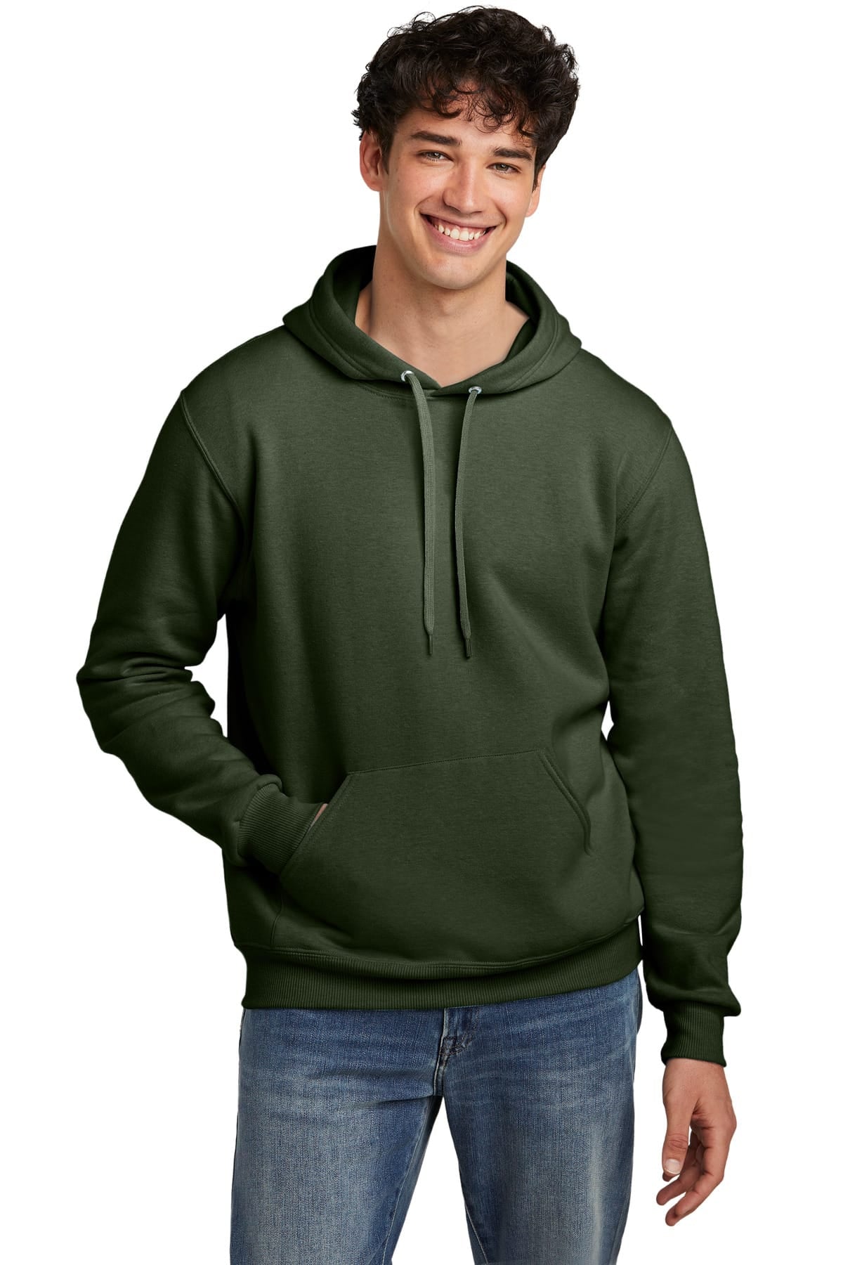 Jerzees 700M S / Military Green Heather Jerzees Eco 700M Premium Blend Pullover Hooded Sweatshirt