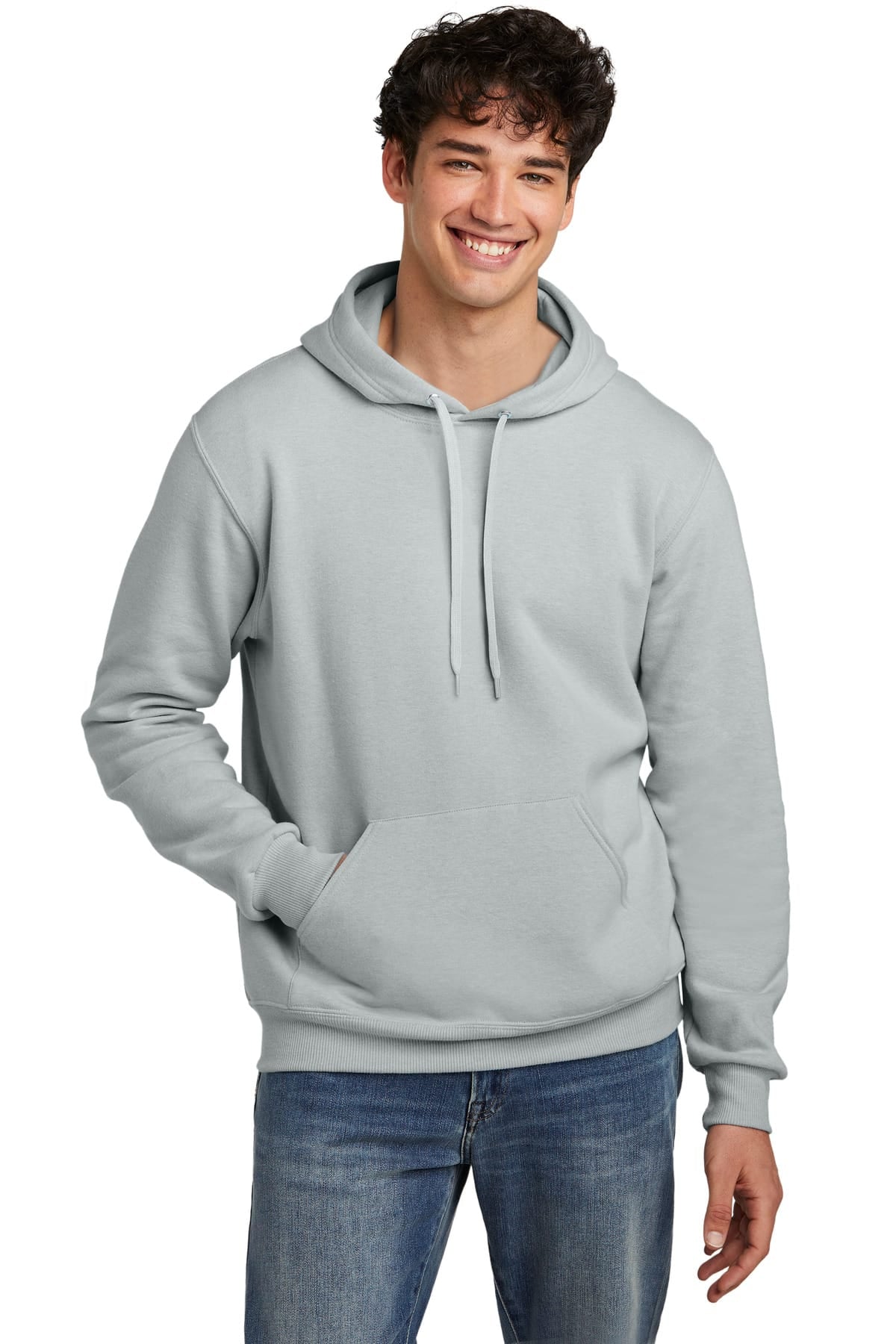 Jerzees 700M XS / Frost Grey Heather Jerzees Eco 700M Premium Blend Pullover Hooded Sweatshirt