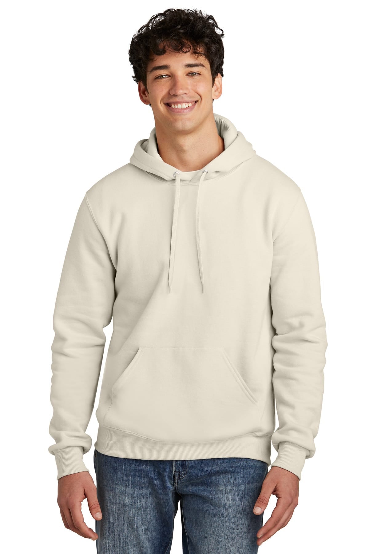 Jerzees 700M XS / Sweet Cream Heather Jerzees Eco 700M Premium Blend Pullover Hooded Sweatshirt