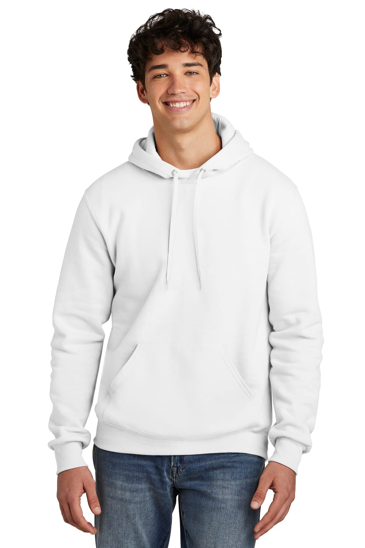 Jerzees 700M XS / White Jerzees Eco 700M Premium Blend Pullover Hooded Sweatshirt