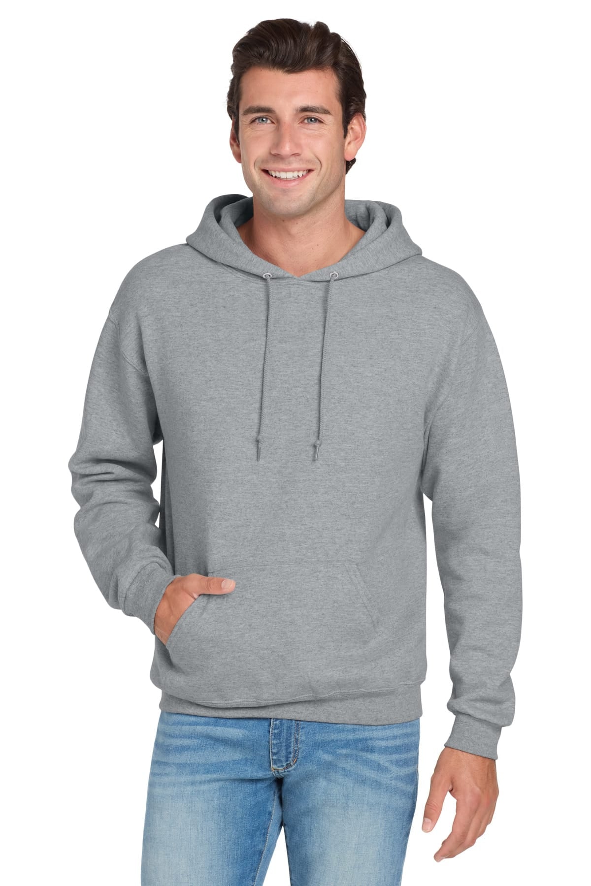 Jerzees 996M S / Athletic Heather Jerzees 996M NuBlend Pullover Hooded Sweatshirt